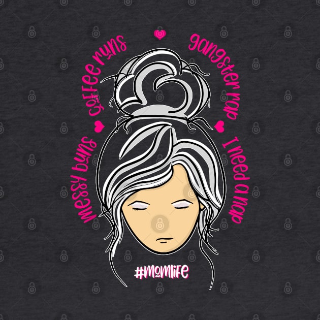 #MomLife - Mom Skills! Dark Version - Trendy Mom Life by Graphics Gurl